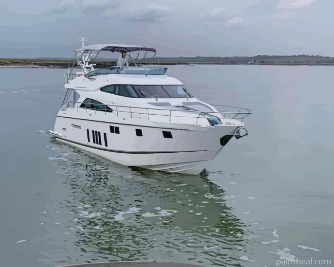 Fairline Yacht Boat Painting By Numbers Kits