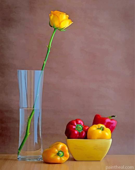 Rose And Pepper Painting By Numbers Kits