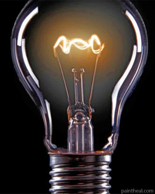 Old School Light Bulb Painting By Numbers Kits
