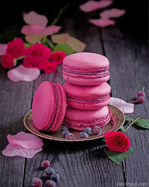 Aesthetic Macaroons Painting By Numbers Kits