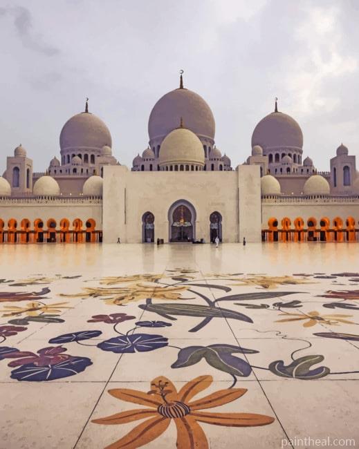 Sheikh Zayed Grand Mosque Painting By Numbers Kits