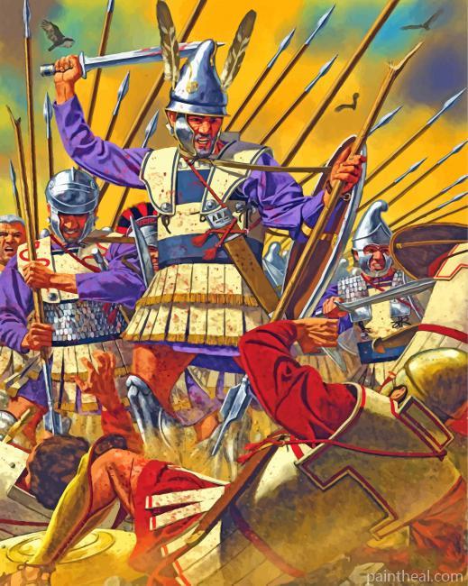Battle Of Gabiene Painting By Numbers Kits