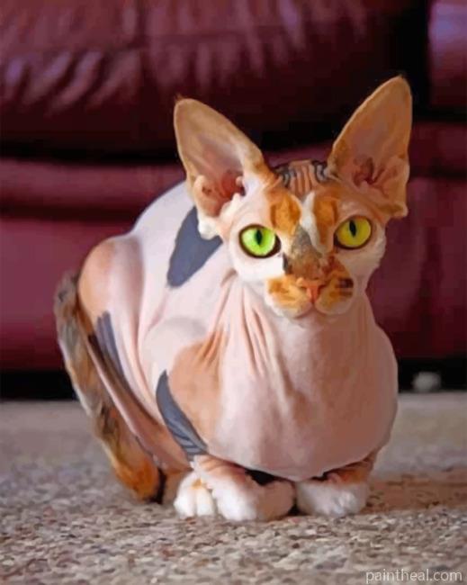 Aesthetic Sphynx Cat Painting By Numbers Kits