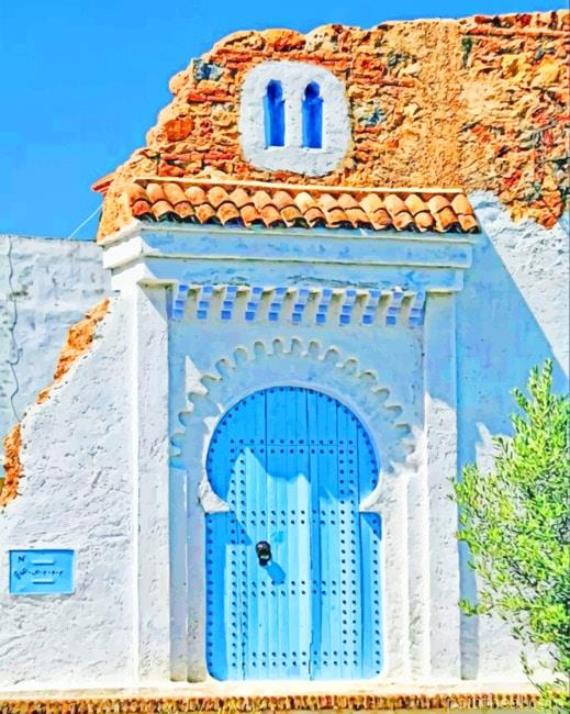 Moroccan Traditional Door Painting By Numbers Kits