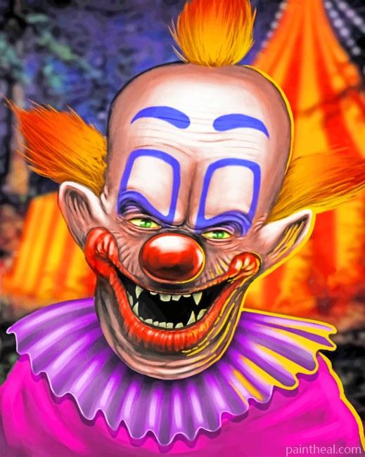 Horror Clown Painting By Numbers Kits