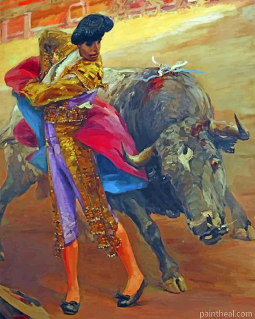 Spanish Bullfighter Painting By Numbers Kits