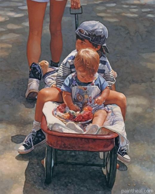 Sibilings By Steve Hanks Painting By Numbers Kits