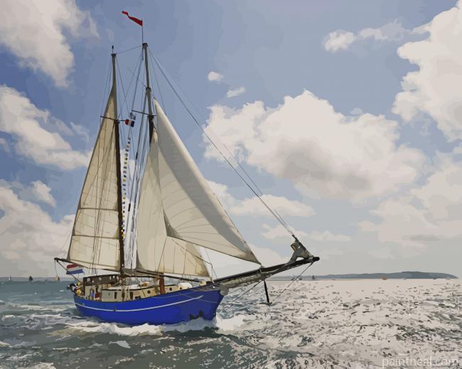 Yacht Sailing Painting By Numbers Kits