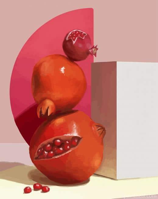 Pomegranate Artwork Painting By Numbers Kits