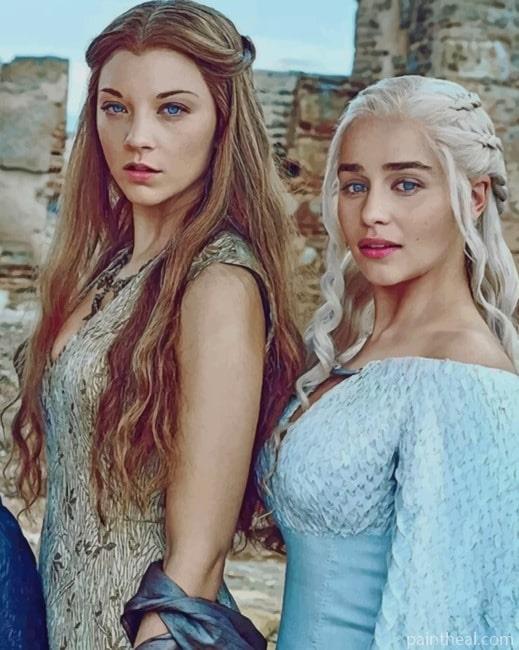 Daenerys And Margaery Tyrell Painting By Numbers Kits