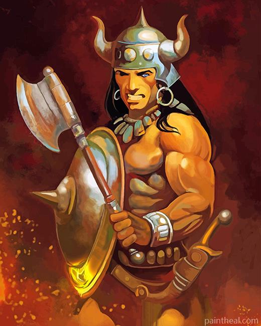 Aesthetic Conan Frank Frazetta Painting By Numbers Kits