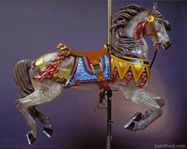 Aesthetic Carousel Painting By Numbers Kits