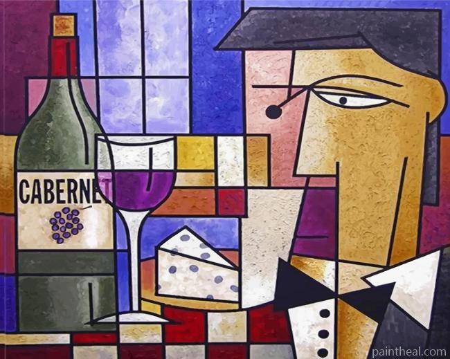 Cubist Man Painting By Numbers Kits