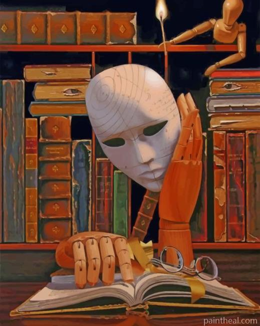 Weirdo Reading Book Painting By Numbers Kits
