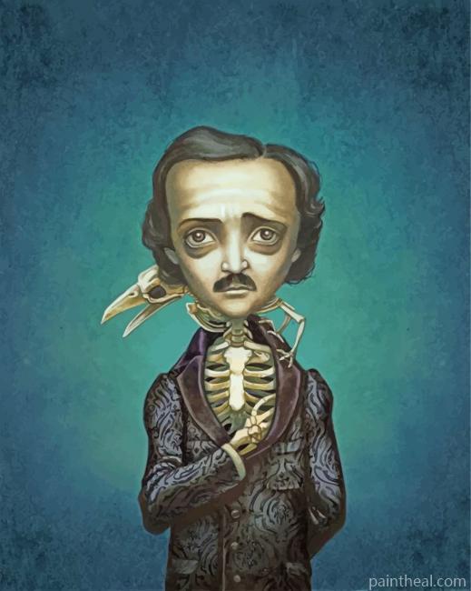Weird Edgar Allan Poe Painting By Numbers Kits