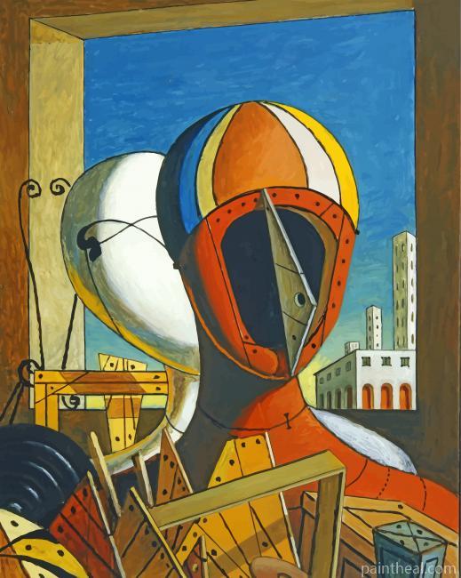 Giorgio De Chirico Mask Painting By Numbers Kits