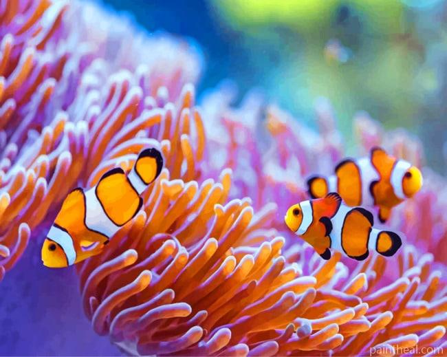 Sea Anemones Painting By Numbers Kits