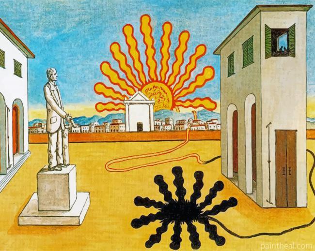 Rising Sun On The Plaza Painting By Numbers Kits