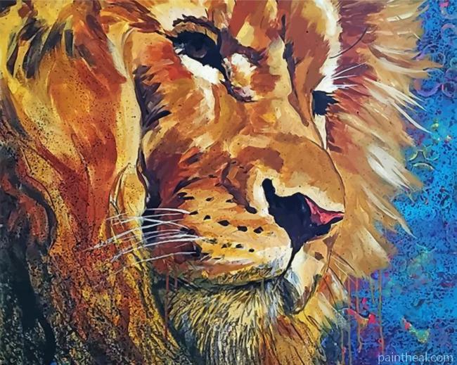 Abstract Lion Painting By Numbers Kits