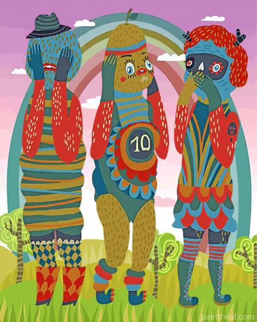 Wise Folk Creatures Painting By Numbers Kits