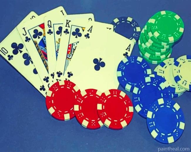 Poker Game Painting By Numbers Kits