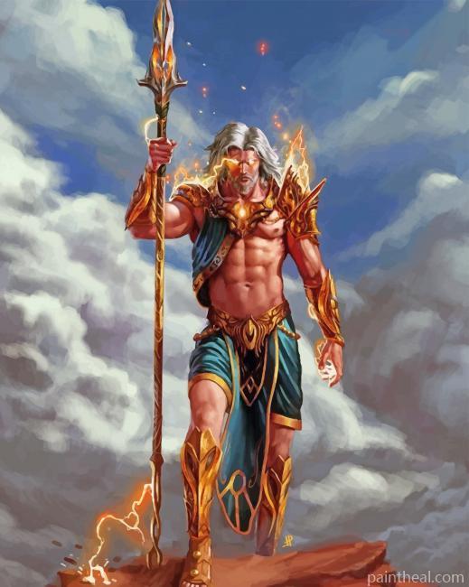 Zeus Greek Painting By Numbers Kits