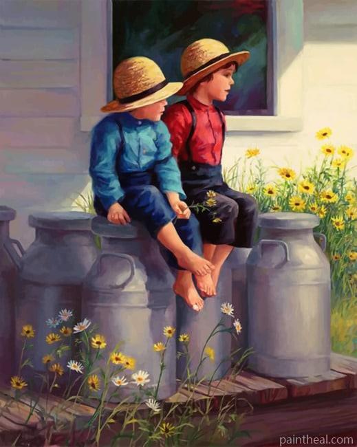 Waiting For Mama Painting By Numbers Kits