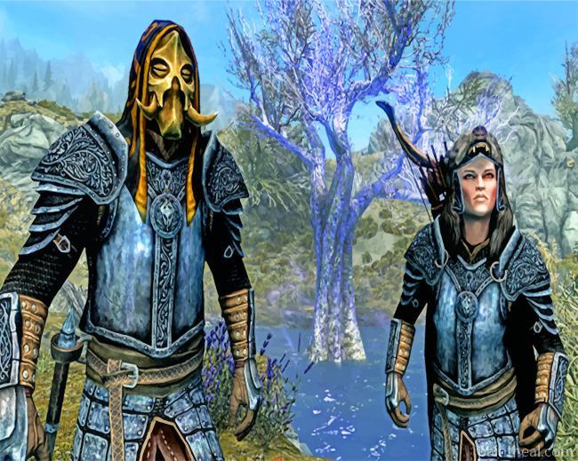 Skyrim Game Painting By Numbers Kits