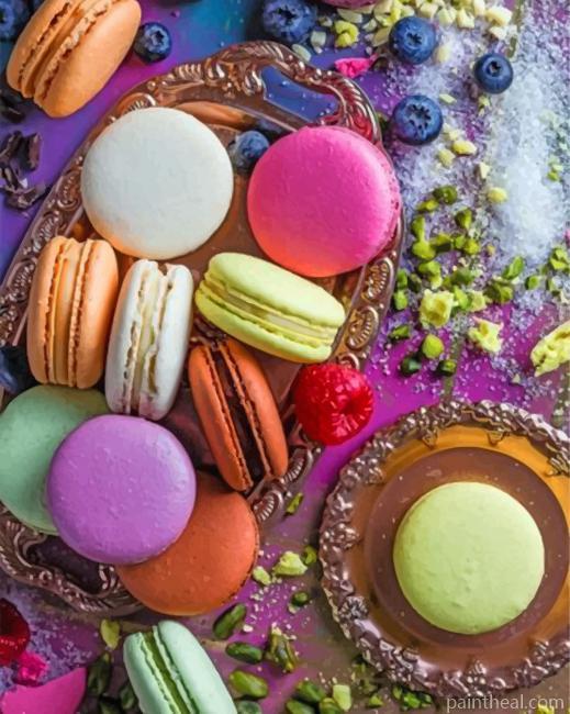 Colorful Macaroons Painting By Numbers Kits
