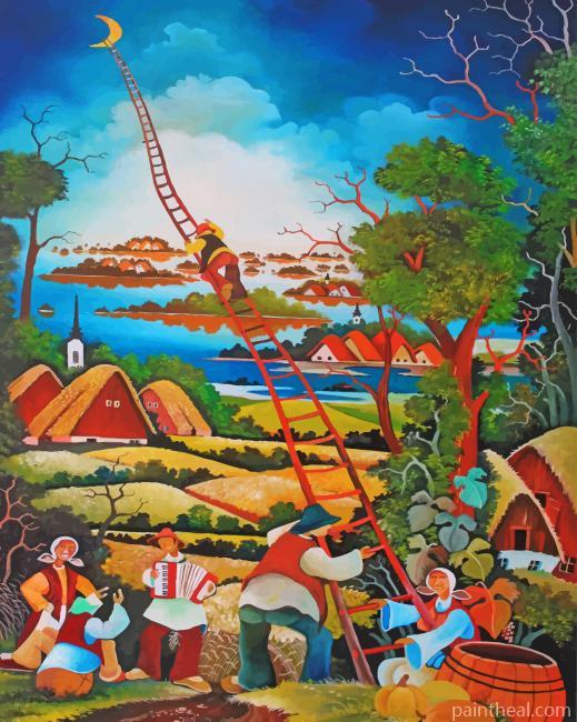 Srbija Landscape Painting By Numbers Kits