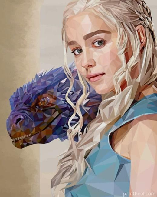 Pol Art Daenerys Targaryen Painting By Numbers Kits