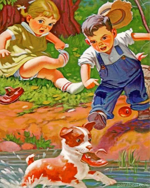 Cute Thief Painting By Numbers Kits