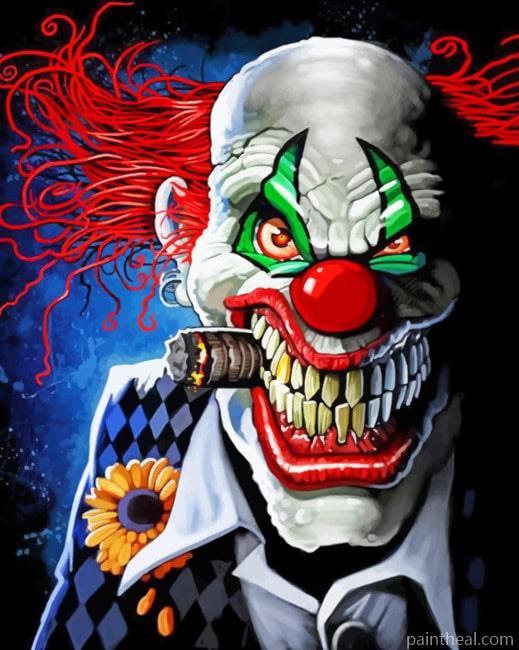 Heat Clown Painting By Numbers Kits