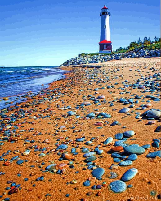 The Crisp Point Lighthouse Painting By Numbers Kits