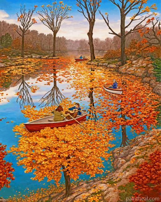 Autumn Time Rob Gonsalves Painting By Numbers Kits