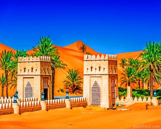 Emirates Tropics Temples Abu Dhabi Painting By Numbers Kits