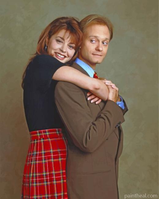 Daphne Moon And Niles Crane Painting By Numbers Kits