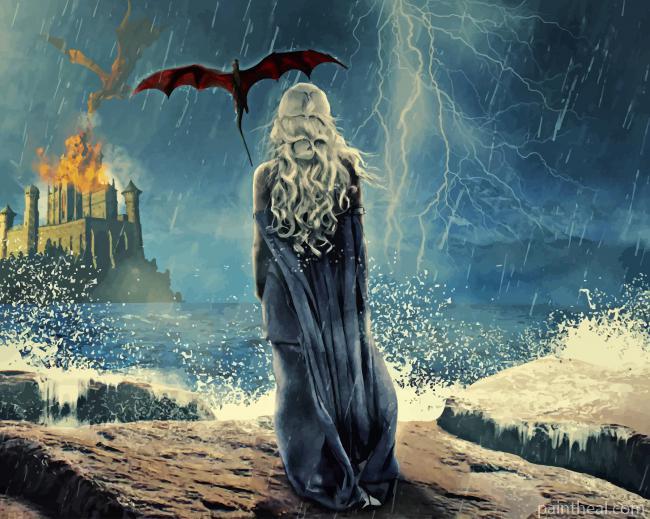Daenerys Targaryen Artwork Painting By Numbers Kits