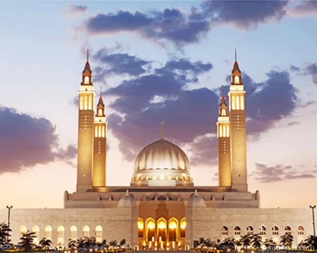 Grand Mosque Oman Painting By Numbers Kits