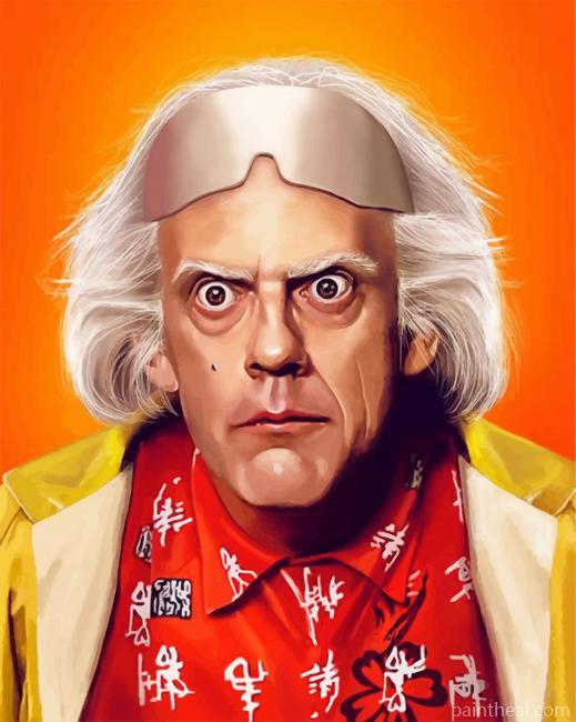 Dr Emmett Brown Painting By Numbers Kits