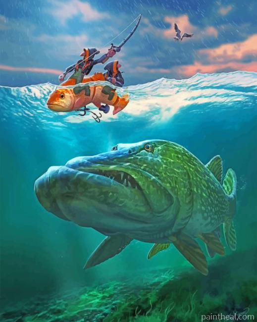Fantastic Fishermen Painting By Numbers Kits