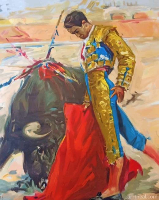 Bullfighter Painting By Numbers Kits