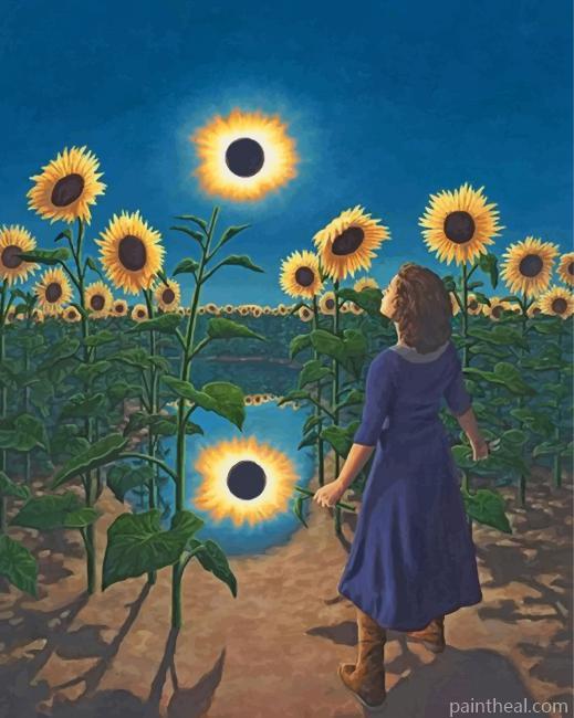 Sunflowers Field Painting By Numbers Kits