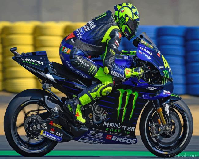 Valentino Rossi Le Mans Painting By Numbers Kits