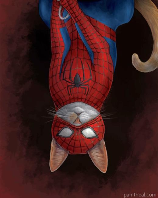 Spider Cat Painting By Numbers Kits