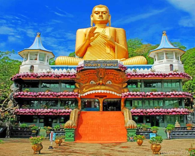 Temples In Sri Lanka Painting By Numbers Kits