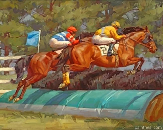 Horse Racers Painting By Numbers Kits