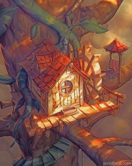 Bird House Painting By Numbers Kits