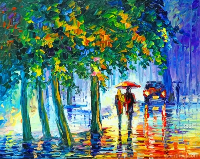 Rainy Stroll Painting By Numbers Kits