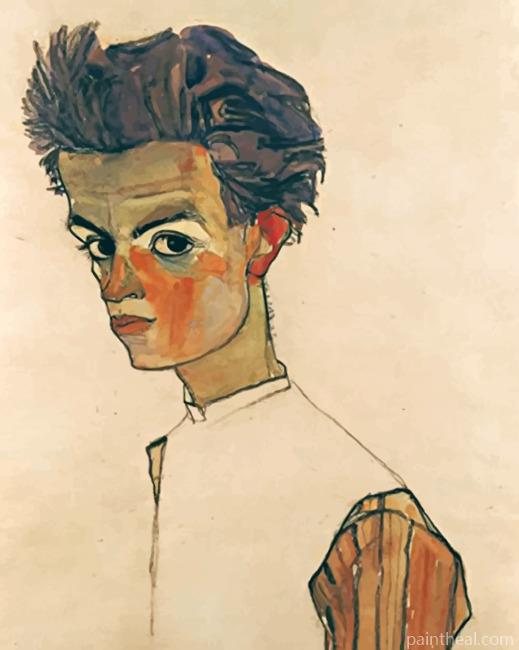 Egon Schiele Self Portrait Painting By Numbers Kits